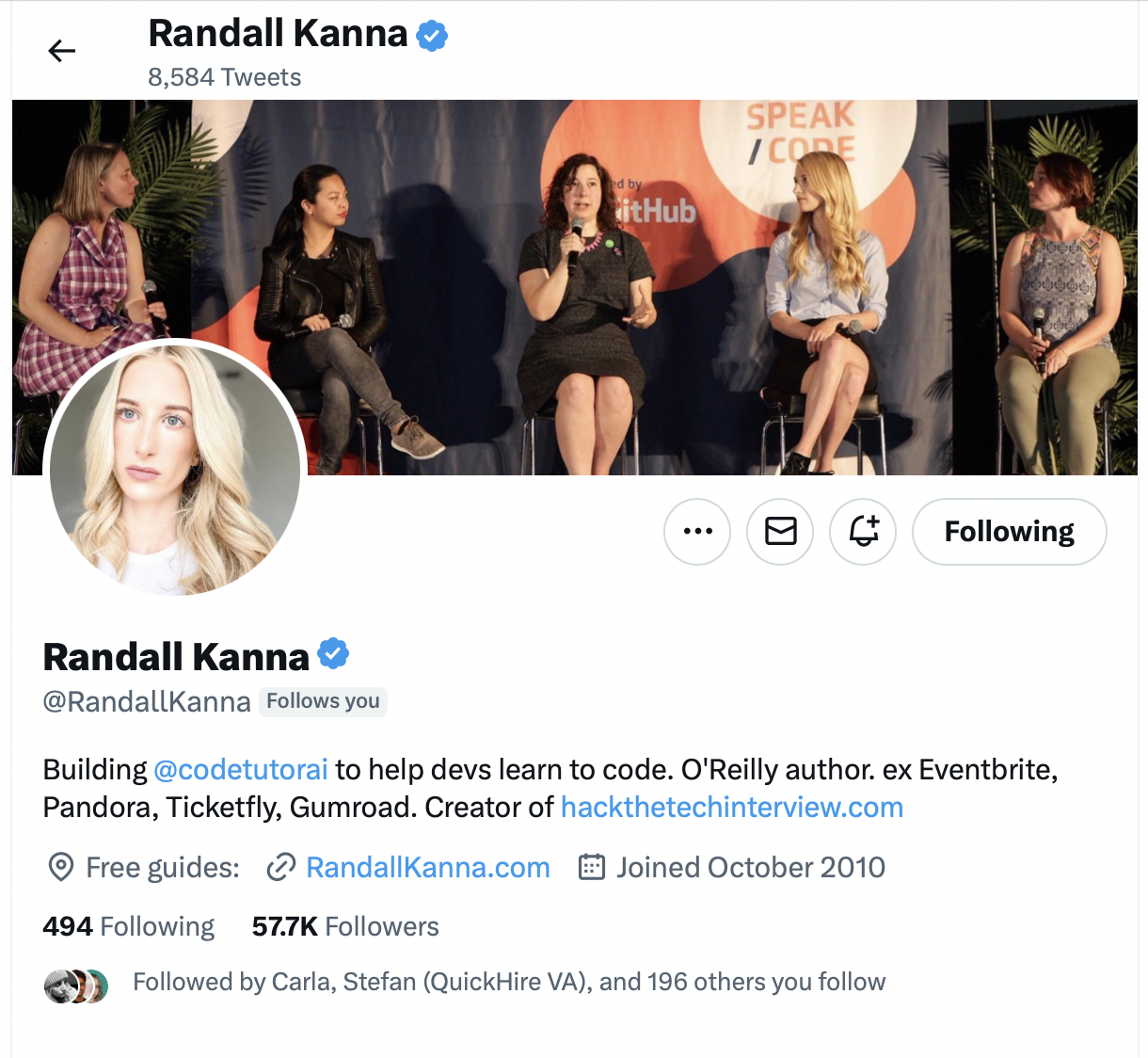 randall twitter