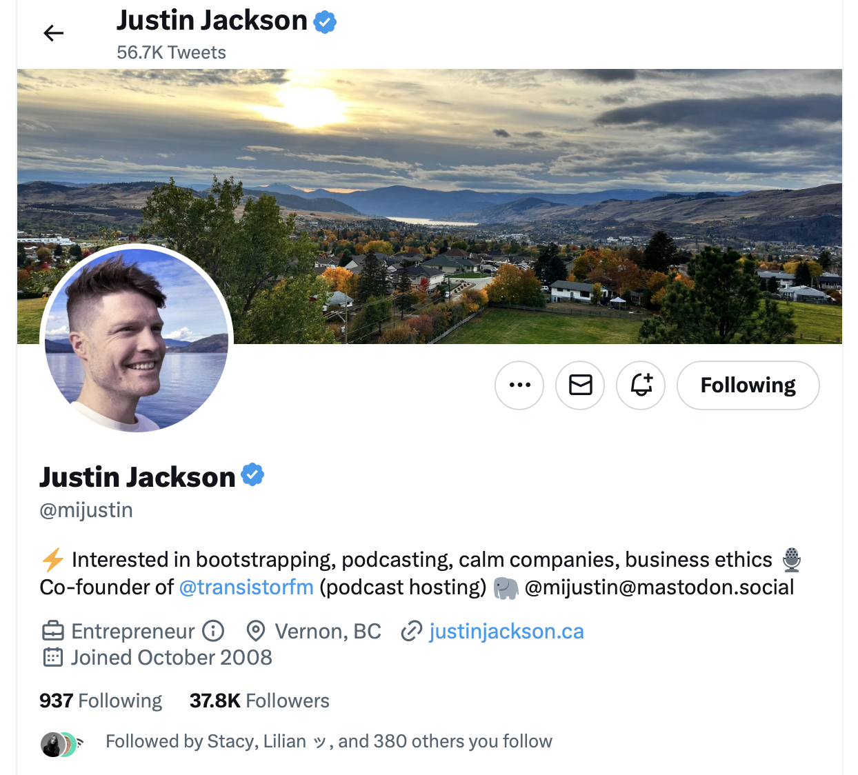 Justin Jackson twitter
