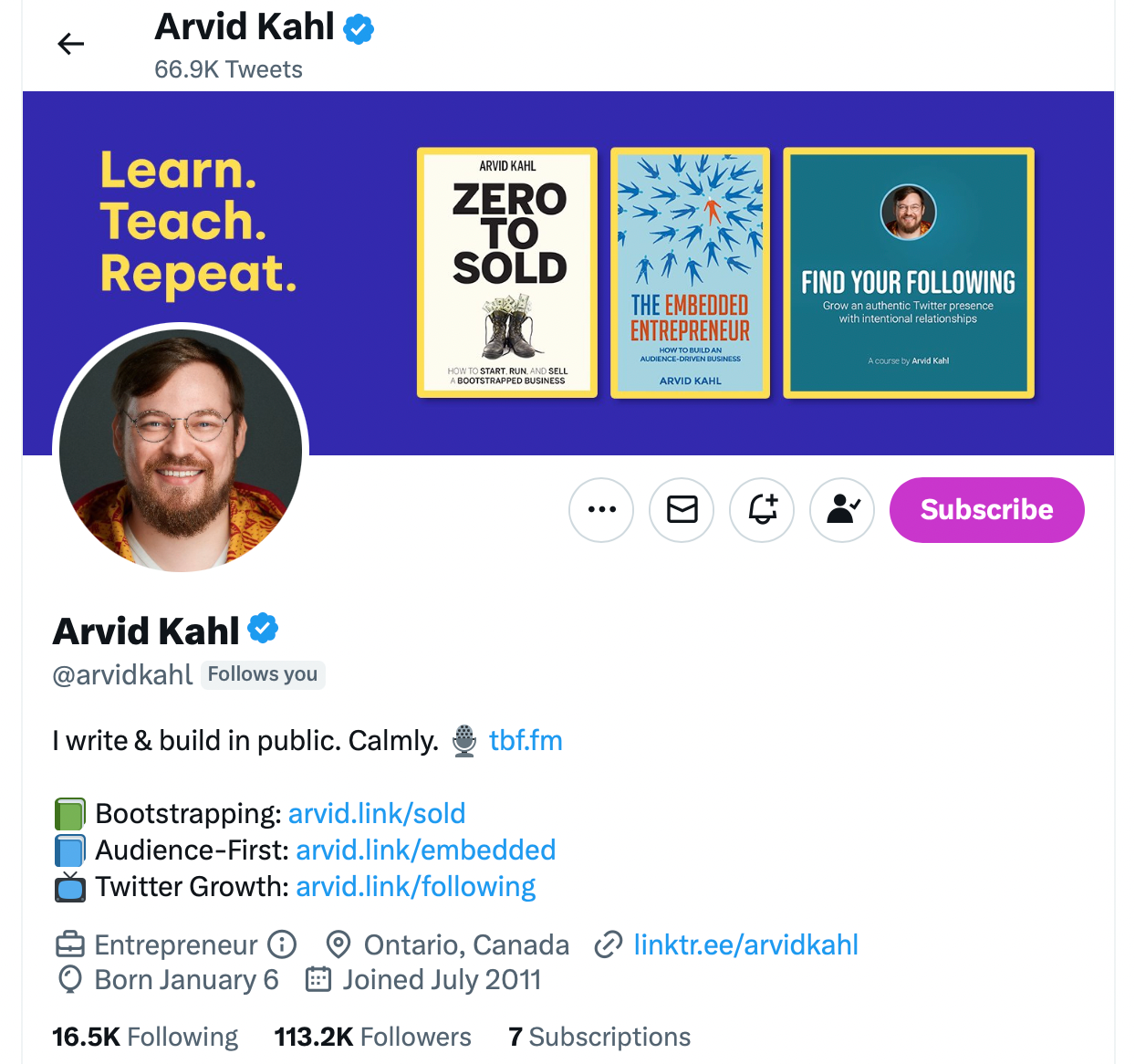 Arvid Kahl twitter