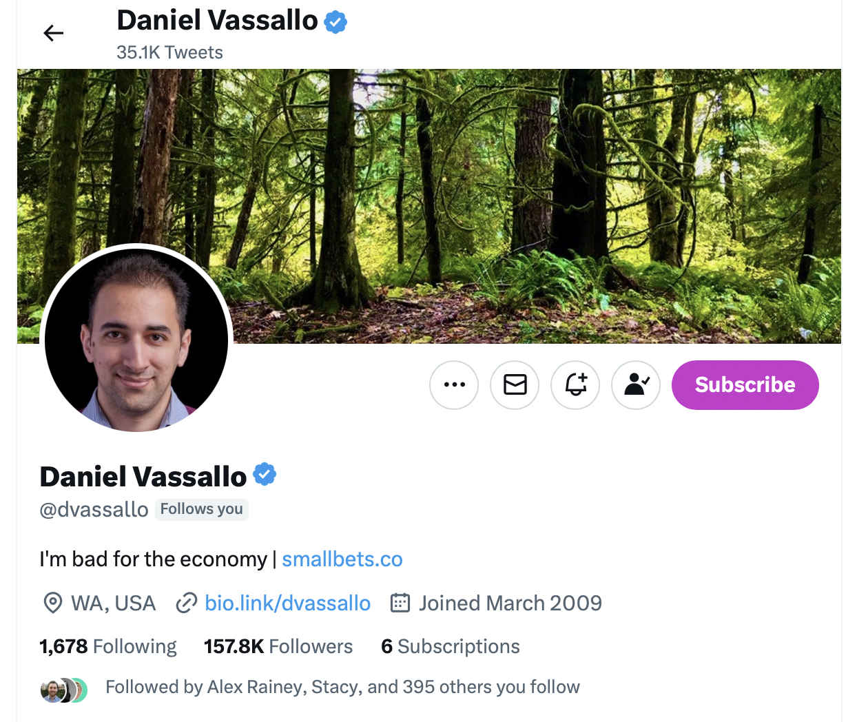Daniel Vassallo twitter