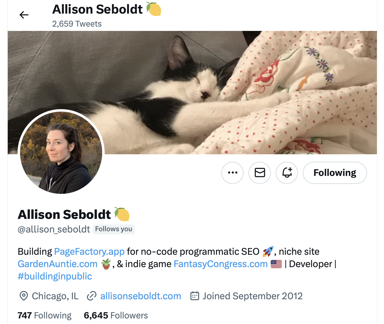 Allison Seboldt twitter