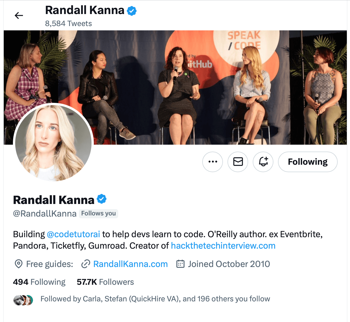Randall X profile