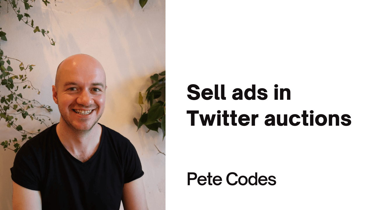 Selling newsletter ads on Twitter