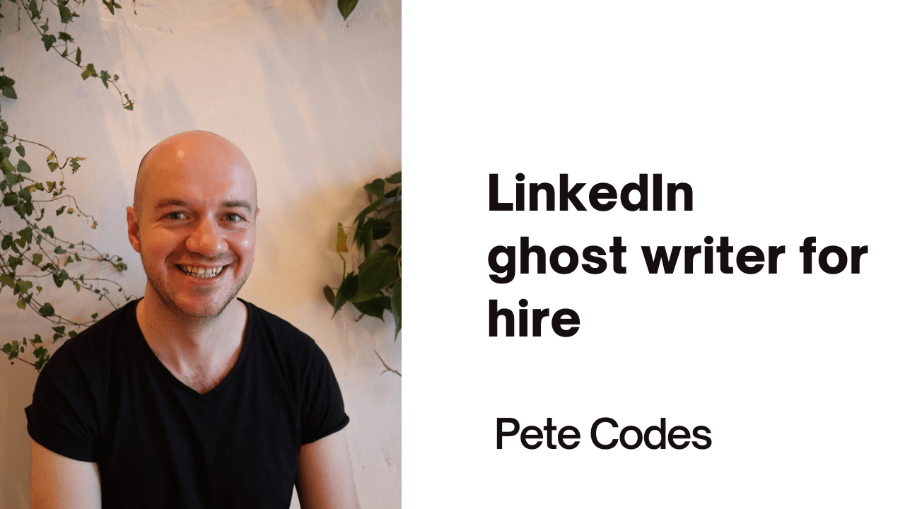 LinkedIn ghost writer for hire